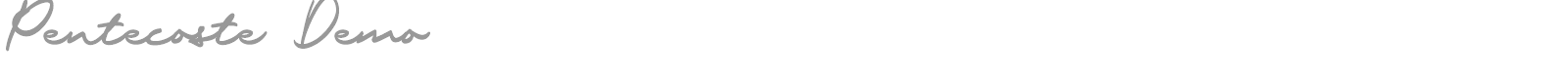 Pentecoste font preview